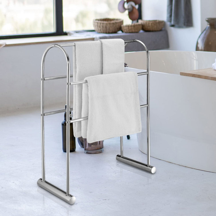 Ccornelus Free Standing Towel Rack Wayfair Canada   Free Standing Towel Rack 